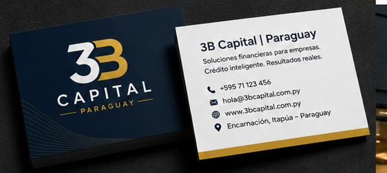 Tarjeta de presentación 3B Capital Paraguay